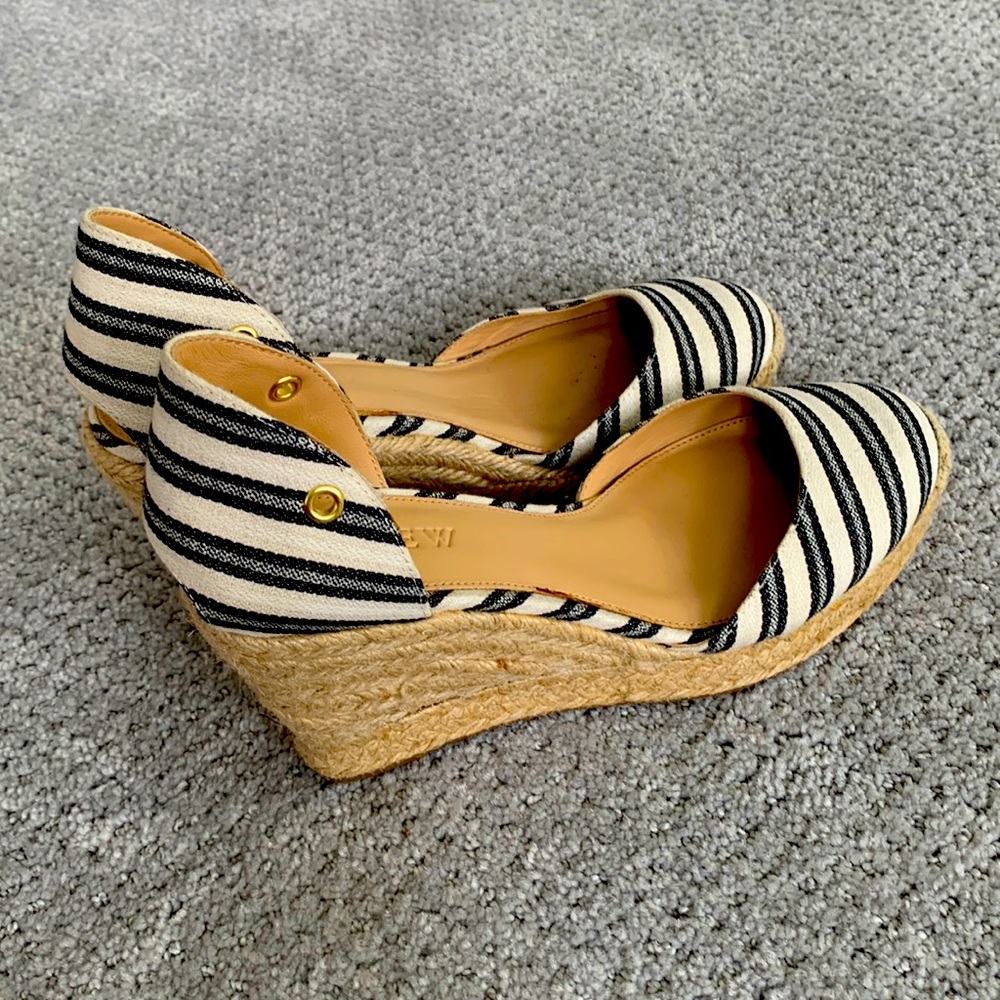 J crew heeled wedges